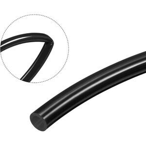 Uxcell Pneumatic Air Tubing 6mm OD 4mm ID 4m Black
